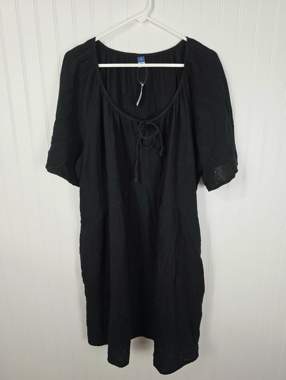 Old Navy | NWT Short Sleeve Shift Dress Black Size 2X